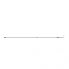 Kirschner Wire Drill Trocar Pointed - Flat End Stainless Steel, 6 cm - 2 1/4" Diameter 0.6 mm Ø